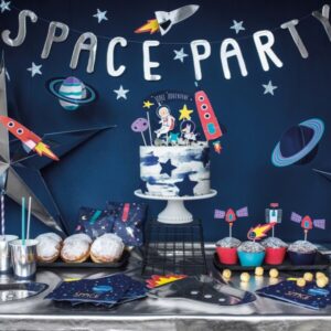 Slinger Space Party zilver 96 cm