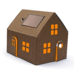 Bouwpakket casagami huisje met zonnepaneel