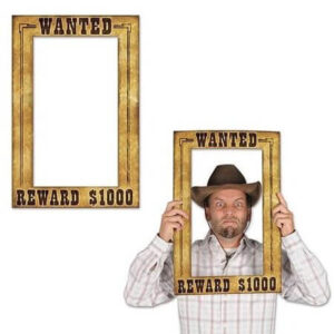 Fotokader Western Wanted 59,7 cm