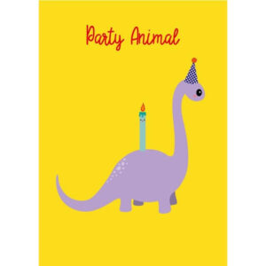 Postkaart Dino Party
