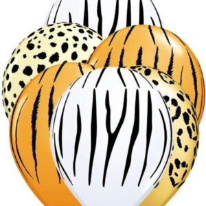 Safariprint ballonnen 10 stuks