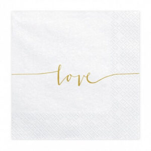 witte-servietten-met-opschrift-love-in-het-goud