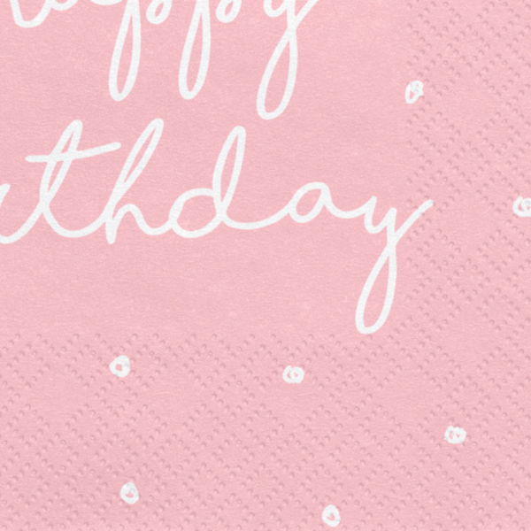 roze-servietten-met-happy-birthday