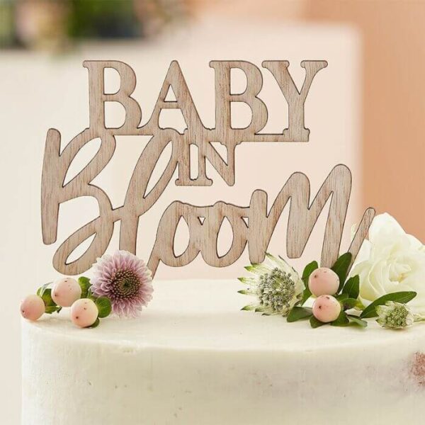 topper-baby-in-bloom-hout-babyshower