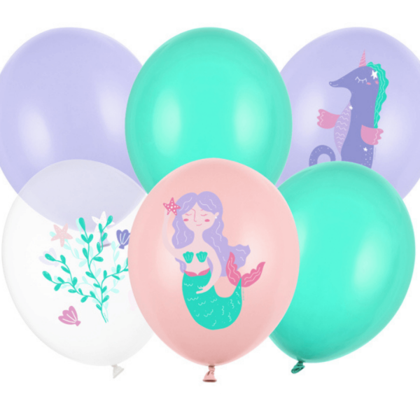 ballonnen-zeemeermin-pastelkleuren-mintgroen-lavandelblauw