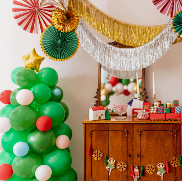 ballonboeket kerstboom