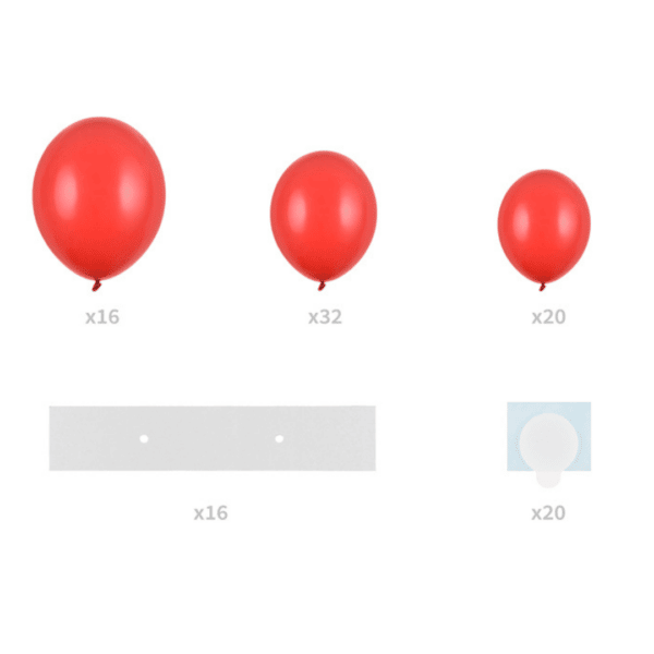 ballonnen-frame-hartvormig-rode-ballonnen