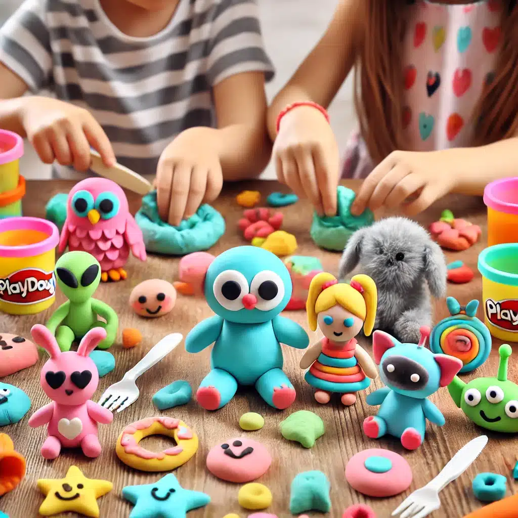 playdough figuurtjes maken